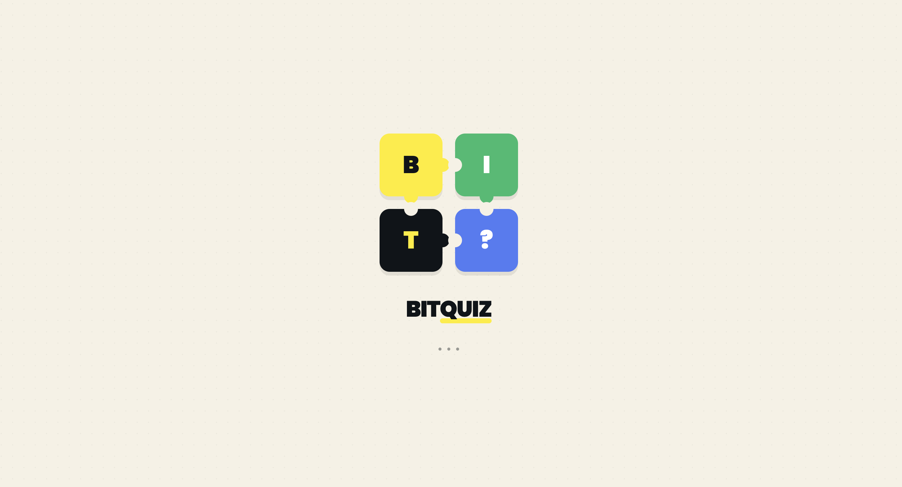 BIT-QUIZ interactive quiz app landing page