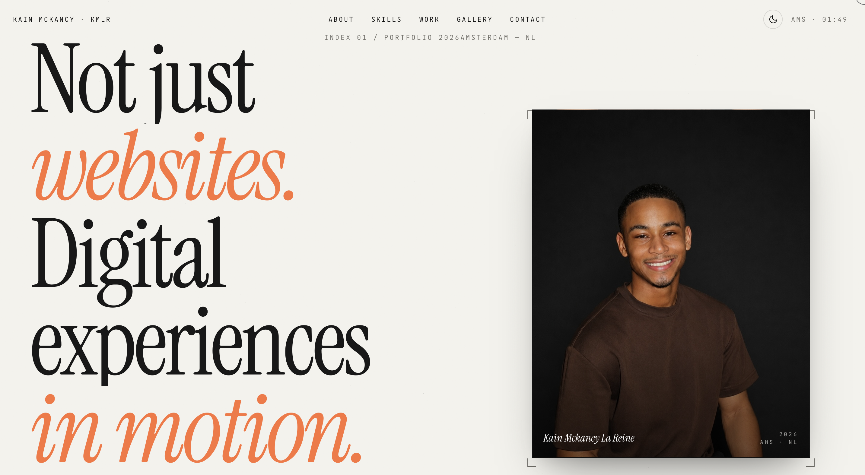 Kain Mckancy La Reine portfolio project